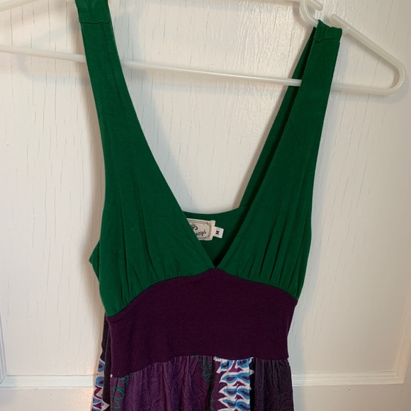 Deep V Flowy Mini Dress - Picture 4 of 6